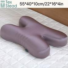 1个冰丝加厚面料美颜枕,适合夏季使用,柔软抗皱,适合侧睡、仰睡或俯卧。符合人体工学的颈部支撑,舒适的睡眠体验。情人节或母亲节的理想礼物。 - 紫色 - 查看 10