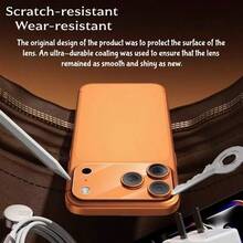 Yezodawee 5 pièces Film protecteur d'objectif de téléphone minimaliste 9H Nano mat pour iPhone 17 Pro Max/Pro/Air/17 Série Anti-traces de doigts/Anti-éblouissement/Anti-rayures, Découpe précise, Sans bulles, Installation facile, Compatible avec les coques de téléphone, Prise en charge de la charge sans fil, Anti-jaunissement, Transparent haute définition, Protection de la caméra minimaliste durable Cadeau de la Fête des Mères - 5 pièces - Voir 3