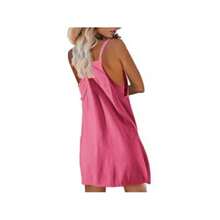 Women Short Dresses - Red - View 3