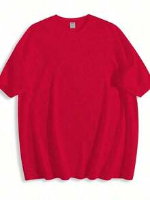 Camisetas de Cuello Redondo con Estampado de Letras Perfectamente Imperfectas para Mujer, Camiseta de Manga Corta de Algodón Casual para Verano, Top Minimalista con Letras en Blanco y Negro, Camiseta Gráfica Suave para Uso Diario y Oficina. - Rojo - Ver 2