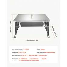 Fire Pit Covers - Quadratische Form, 64 cm (25 Zoll) - View 11
