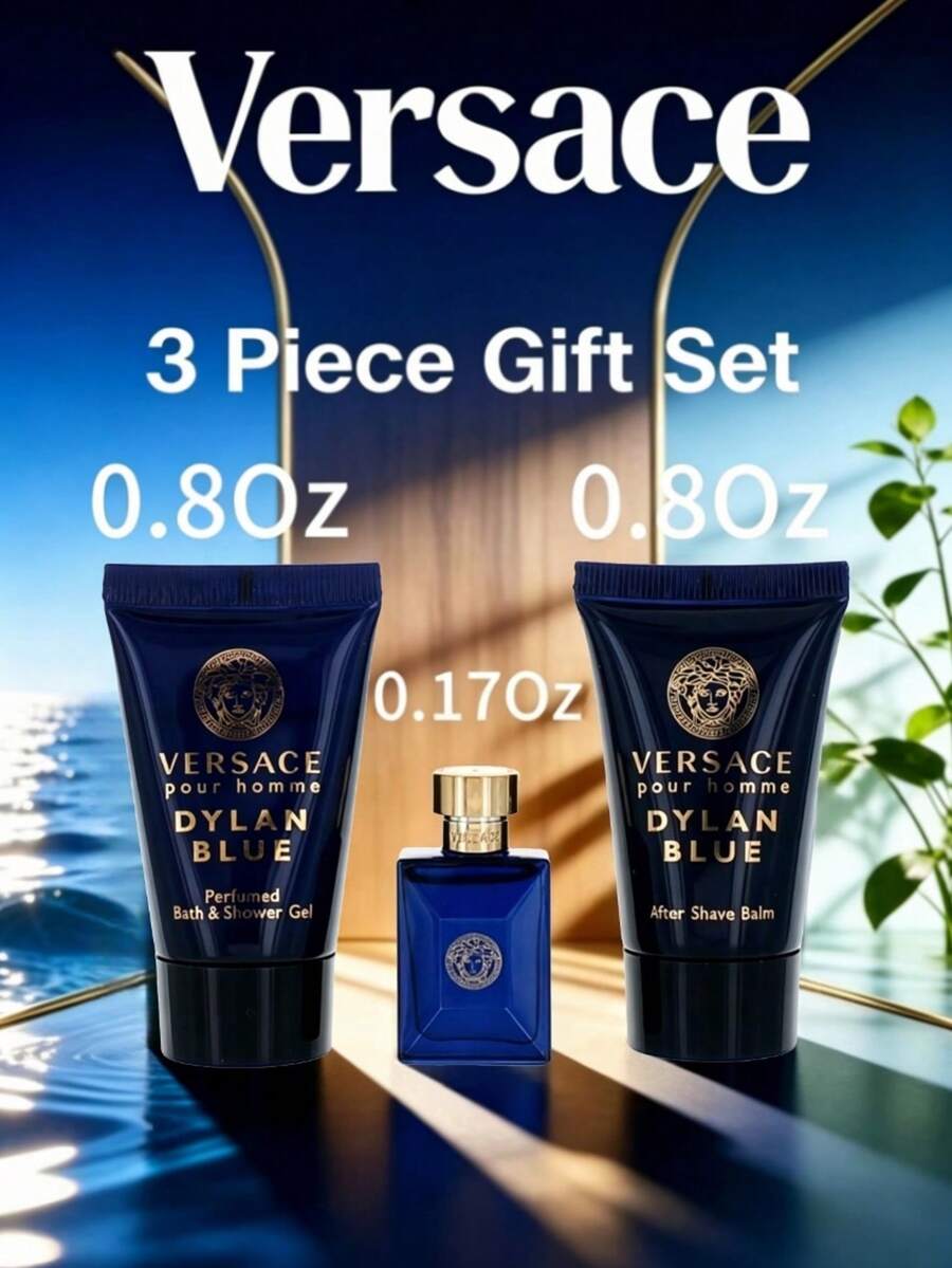 Versace Dylan Blue By Versace, 3 Piece Mini Gift Set For Men. - Fougere - View 1