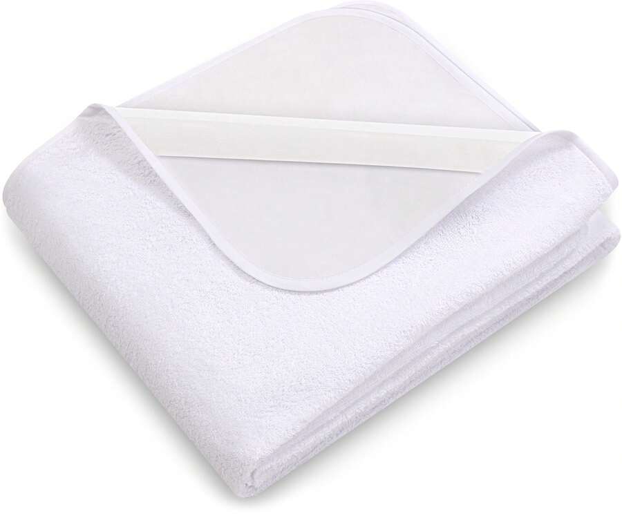 Utopia Bedding Waterproof Strap Mattress Protector Soft Fitted Mattress Cover With 4 Corner Elastic Straps - Putih - View 1