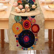 Modern Abstract Bohemian Table Runner Party Decor Washable Farmhouse Kitchen Dining Table Runner Wedding Decorations - Multicolor - View 3