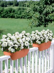 1pc Artificial Gypsophila Fake White Gypsophila Cluster Decorative Flowers, Outdoor Indoor Home Garden Cemetery Vase Tabletop Centerpiece - Multicolor - View 1