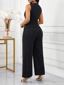 Elegant Women's Set Women's Summer Set Holiday Outfits For Women Work Outfits For Women Work Wear Women Vacation Outfits For Women Summer Outfit For Women Summer Outfits Summer Outfits For Women Summer Clothes Festival Outfit Women Festival Outfits Festival Festival Outfits For Women Mother's Day Mothers Day Outfit Wedding Beach Outfit Beach Outfits Beach Outfits For Women Beach Outfit For Women Casual Sets For Women Summer Holiday Outfits Vacation Outfits Women Country Concert Outfit Country Style For Women Women's Country Clothing Female Country Look Office Attire For Women Business Professional Women Office Wear For Women Office Outfits For Women - 黑色 - 查看 2