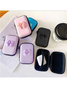 Bộ 6 món gồm sạc Apple, ốp bảo vệ, cáp dữ liệu, tai nghe có dây và tai nghe không dây, túi đựng EVA. - Bộ sáu món nơ đen - Xem 4