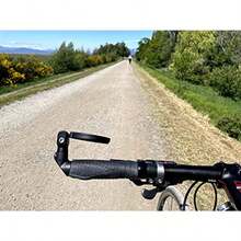 Hafny NUEVO Espejo de bicicleta multiajustable espejo de ciclismo de vidrio resistente a explosiones espejo de bicicleta eléctrica espejo retrovisor de bicicleta HF-M952S-FR08 vidrio plateado - Cristal azul antirreflejos - Ver 7