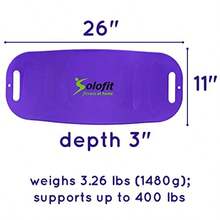 Board con bandas de resistencia y guía del usuario - eficaz ABS las piernas Core espalda y hombros entrenamientos - con un Twist - Ideal Fit Junta para ejercicios de fitness Tonificante pérdida de peso Púrpura - Púrpura - Ver 4