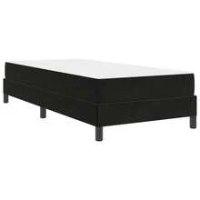 vidaXL Boxspringbett Mit Matratze Schwarz 90 X 190 Cm Stoff - 黑色 - 查看 4
