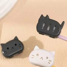 2/4pcs Portable Toothbrush Holder, Cute Cat Design, Toothbrush Protective Case For Travel And Business Trips, Portable Toothbrush Head Cover, Adorable Cartoon Design, Suitable For Home, Travel, Business Trips, Travel Essential Bedroom Holiday Accessories Stuff Cheap - Multicolor - View 3