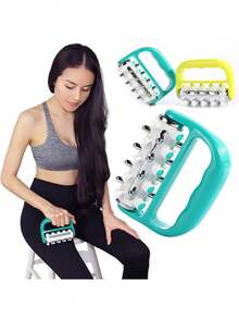 1 chiếc máy mát xa cầm tay mini bằng nhựa dùng tại nhà, dùng để mát xa tay, cổ, chân, giúp giải phóng mỡ, cơ bắp, mô liên kết, trị liệu mô sâu, thư giãn hệ bạch huyết. - Nhiều màu - Xem 6