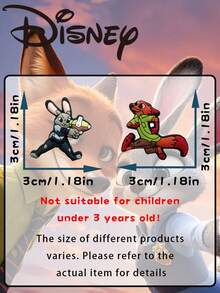 Disney Bộ 25 khóa cài giày Nicky Fox chính hãng - Phụ kiện DIY độc đáo cho giày dép, túi xách, phụ kiện tóc, ốp điện thoại - Đồ trang trí giày dễ thương, quà tặng hoàn hảo cho các bữa tiệc và sinh nhật, quà tặng dành cho người sưu tầm chất liệu PVC bền chắc. - Nick và Judy - Xem 3
