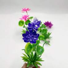 3株人造水族箱装饰花卉,水生植物,适用于鱼缸造景,易于养护的装饰性水生植物,水族箱装饰品 - A - 查看 9