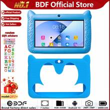 Children's Electronic Learning Toy / 4GB RAM + 64GB Storage / 7 Inch Kids Tablet / Quad-Core 1.3GHz Processor / Android 13 OS, MTK8321 Chip / 1280x800 IPS HD Screen / 2MP + 5MP Dual Camera / 4000mAh Large Capacity Battery / Supports WiFi, Parental Control And Educational Games / Made Of ABS Plastic + Silicone Material BDF Children's Educational Tablet (Includes: Packaging Box / Data Cable / User Manual / OTG Adapter / Card Reader) - 彩色 - 查看 2
