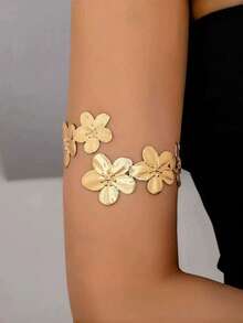 1 Set Flower Openwork Bracelet & Ring Jewelry For Women, Valentine's Day Gift - flower pattern - View 7