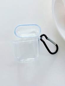 1 hộp đựng tai nghe trong suốt, đơn giản và trang nhã, tích hợp móc treo màu đen, tương thích với tai nghe Bluetooth của Apple (Chỉ bao gồm hộp đựng, không kèm tai nghe) - Trong sáng - Xem 8
