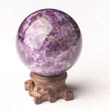Natural Amethyst Crystal Ball Energy Healing Exquisite Healing Stone Crafts Feng Shui Ornaments Gift - Multicolor - View 2