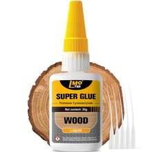 Wood Super Glue Liquid, Clear Instant Cyanoacrylate Adhesive For Wood Crafts Repair Woodworking, All Purpose CA Glue For Shoe Ceramic Plastic Leather Glass Model Metal Pottery Aquarium Porcelain Stone - ColorG - View 1