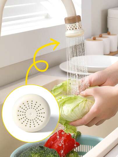 1pc Faucet Filter, Kitchen Anti-Splash Water Saving Filter, Removable Faucet Shower Head
