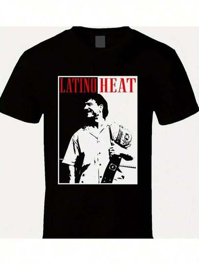 Eddie Guerrero Latino Heat Pro Wrestling Legend  Style T Shirt Gift For Men, Tops For Men 230g,Vacation Outfits Women,Men T Shirts,Y2k Clothes,Graphic Tees,Mens Clothes,Summer Tops,Mothers Day Outfit