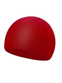 Bonnet de bain noir imperméable pour le fitness, bonnet de bain en tissu, bonnet de bain en tissu confortable sans pression, tissu à haute élasticité qui ne comprime pas la tête, bonnet de bain haut de gamme - Multicolore - Voir 12