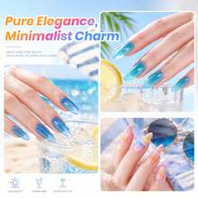 Beetles Neon Gel Nail Polish Set - 9ML 6 Colors Summer Sunstripe Jelly Gel Nail Polish Kit Sheer Translucent Effect With Sticker Nail Accessories Soak Off UV Salon DIY At Home Manicure Gift For Women - 9ML 6 Colors Summer Sunstripe Jelly - 查看 6