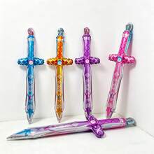 Random Color Polyester Film Sword-Shaped Balloons, Game Theme Party Decorations And Children's Toy Balloons, Inflatable For Birthday, Role-Playing And Holiday Celebrations - Sword Balloon - View 2