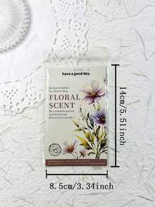 20 piezas/paquete Pegatinas florales botánicas vintage para manualidades, scrapbooking, diario, álbum de fotos y decoración DIY - El jardín está impregnado del aroma de las flores. - Ver 2