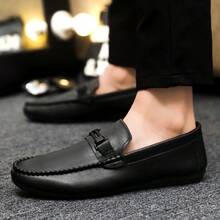 Giày lười casual mới năm 2026, giày lái xe đế mềm, giày cưới cho phù rể, giày moccasin. - màu đen - Xem 3