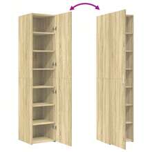 vidaXL Highboard Sonoma-Eiche 40x42,5x185 cm Holzwerkstoff - Braun - Übersicht 8