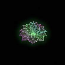 1 miếng dán tường Mandala nhiều màu sắc phát sáng trong bóng tối, hình hoa sen phong cách Bohemian, trang trí chống thấm nước cho phòng ngủ, lối vào. - Nhiều màu - Xem 8