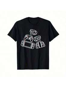 Camiseta Gráfica de Gamer con Controlador CUUF - Negro - Ver 1