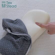 1个透气腰垫 - 符合人体工学的腰部支撑。平躺式腰垫。睡眠腰部支撑椅。办公椅。汽车座椅。腰部支撑垫。游戏椅。夏季凉爽透气腰枕。 - 白色 - 查看 9