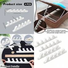 AHANDMAKER - Soporte de tumbona blanco hebilla de silla de muebles multiposiciones ajustador de apoyo trasero ajustable para patio al aire última intervensión - Rosado - Ver 1