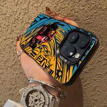 Funda para móvil con diseño de coche de carreras: compatible con Samsung S26/S25/S24/S23/S22/S21,  17/16/15/14/13/12/11, OPPO,  y Redmi. Resistente a caídas, antideslizante y resistente a la decoloración. El regalo perfecto para los aficionados. - Plateado - Ver 6