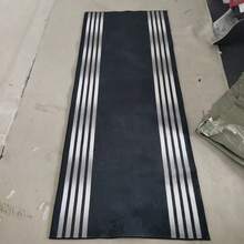 1pc Black Luxury Striped Runner Rug, Home Bedside Carpet, Suitable For Hallway, Laundry Room, Bedroom, Kitchen Hardwood Floor Mat, Home Decor - Multicolor - View 12