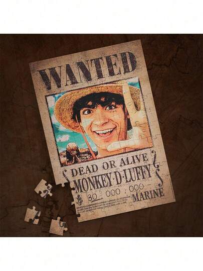  1 bộ tranh ghép hình chính thức One Piece phiên bản người thật đóng nhân vật Monkey D. Luffy, chất liệu giấy cao cấp, tranh ghép hình sưu tầm, trang trí tường theo chủ đề phim hoạt hình Netflix, món quà giải trí giúp rèn luyện trí não và giảm căng thẳng dành cho người hâm mộ và nhà sưu tập.