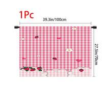 1pc Strawberry Pattern Printed Tablecloth, Kitchen Small Curtain, Cabinet Curtain With Curtain Holes, Easy To Hang, 100% Polyester, Rectangular, Woven, Machine Washable, Kitchen Decor And Accessories, Suitable For Kitchen Cabinet And Home Decoration - Multicolor - View 12