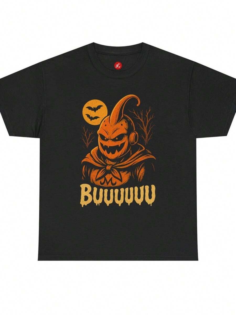 T-shirt unisexe Majin Buu Halloween Dra.Gon Ball Z, T-shirt, style Y2K Street Hip-Hop unisexe, 100% coton, col rond uni, manches courtes, imprimé cœur, coupe ajustée, T-shirt décontracté pour hommes et femmes, haut quotidien d'été, T-shirt léger d'été, T-shirt surdimensionné TB117 - Noir - Voir 1