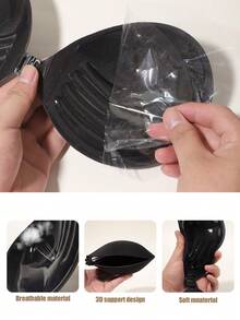 1pc Strapless Self-Adhesive Lift Bra For Women, Front Closure Reusable Seamless Invisible Bra Suitable For Wedding Dress And Daily Wear - Black - View 6