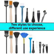 Bộ 10 cọ vệ sinh chống tĩnh điện bằng nylon, thích hợp để làm sạch các khe hở bàn phím máy tính, quạt, máy cạo râu và các thiết bị điện tử khác. Cọ vệ sinh quạt tuabin, bộ cọ lông mềm đa chức năng dùng để làm sạch các khe hở nút bấm. Đồ dùng gia đình và chăm sóc cá nhân. - Nhiều màu - Xem 7