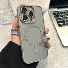 奢華防震馬卡龍色保護殼，支援無線磁吸充電，相容 iPhone 17 Pro、17 Pro Max、Air 及 7-16 系列 A56、A36、A16、A17、A37、A57、A06、A07、S26 Ultra、S25 Ultra - 灰色 - 查看 9