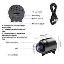 1pc/2pcs Mini Smart HD Camera, Home Security Camera - Portable, Supports 2.4G WiFi Only, USB Powered (No Battery), Remote Monitoring Via Mobile App, Easy Installation, Video Recording, Motion Detection, Suitable For Indoor/Outdoor Baby, Pet, Elderly Monitoring / Nanny Cam / Recording / Evidence - Black - View 6