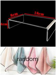 1pc Transparent Acrylic Display Stand, Cosmetic Storage Rack, Model Display Cabinet, Home Decor, 3 Sizes: 7.09*3.15*1.57 Inches / 7.87*3.15*2.36 Inches / 8.66*3.15*3.15 Inches - Multicolor - View 11