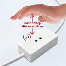 1pc USB LED Strip Light With Hand Sweep Sensor Motion Backlight Double-Sided Tape For TV Kitchen Cabinet Wardrobe - Warm white light - View 3