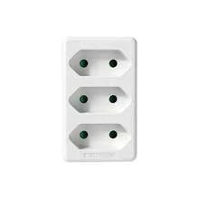 Bộ 1/2 ổ cắm điện đa năng 4 trong 1 tiêu chuẩn EU, thiết kế nhỏ gọn, phù hợp cho văn phòng, nhà bếp, phòng khách, màu trắng. - Phích cắm loại EU E (220-240V) - Xem 8