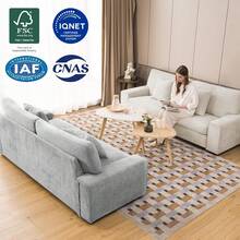 Sofá Loveseat Moderno DOPEDIO para Sala de Estar, Sillón Reclinable de Chenilla, Funda Extraíble, Cojines de Resorte, Estructura de Madera Maciza, Fácil Montaje para Espacios Pequeños (71.25 pulgadas, Beige) - Chenilla beige - Ver 8