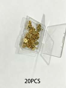 20/50組胸針針背，領帶徽章扣替換零件，平底蝴蝶扣針，適用於DIY配件 - 彩色 - 查看 13