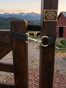 1pc A 50cm Longhorse Gate Lock, A Simple Ranch Gate Latch, A Single-Looplasso Latch, Used For Securinghorsefences And Cattle/Sheep Pen Gates. - View 6